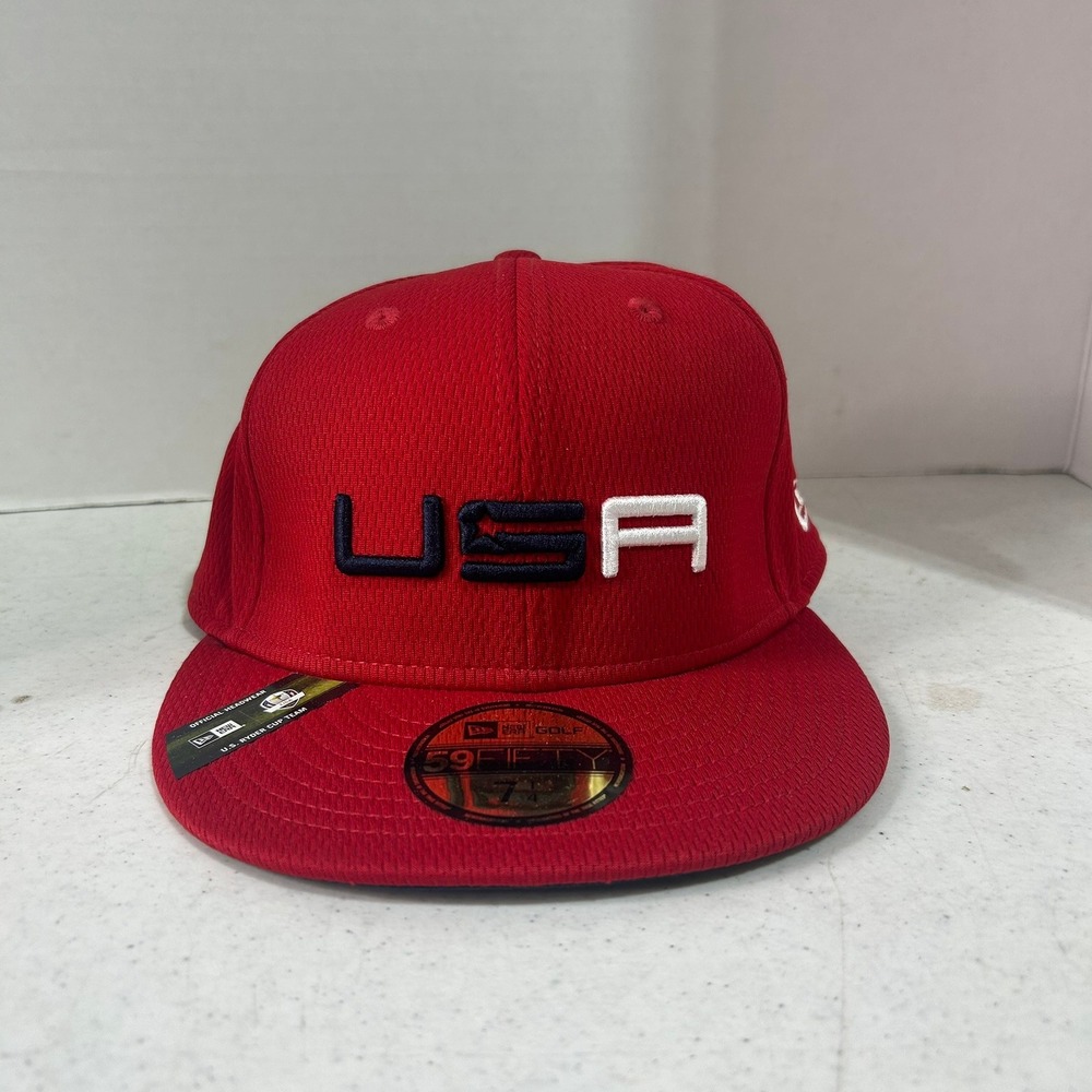 New Era 59FIFTY 2020 Sunday USA Ryder Cup Team Fitted Hat Red Size 7 1/4 Hat